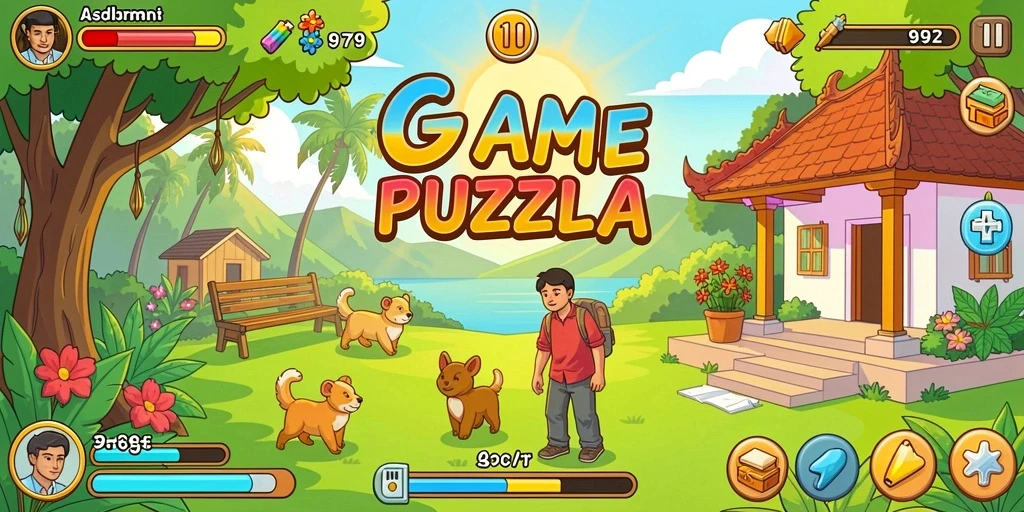 sinte4d - Tangkapan layar memperlihatkan grafis detail dari lingkungan dalam game.